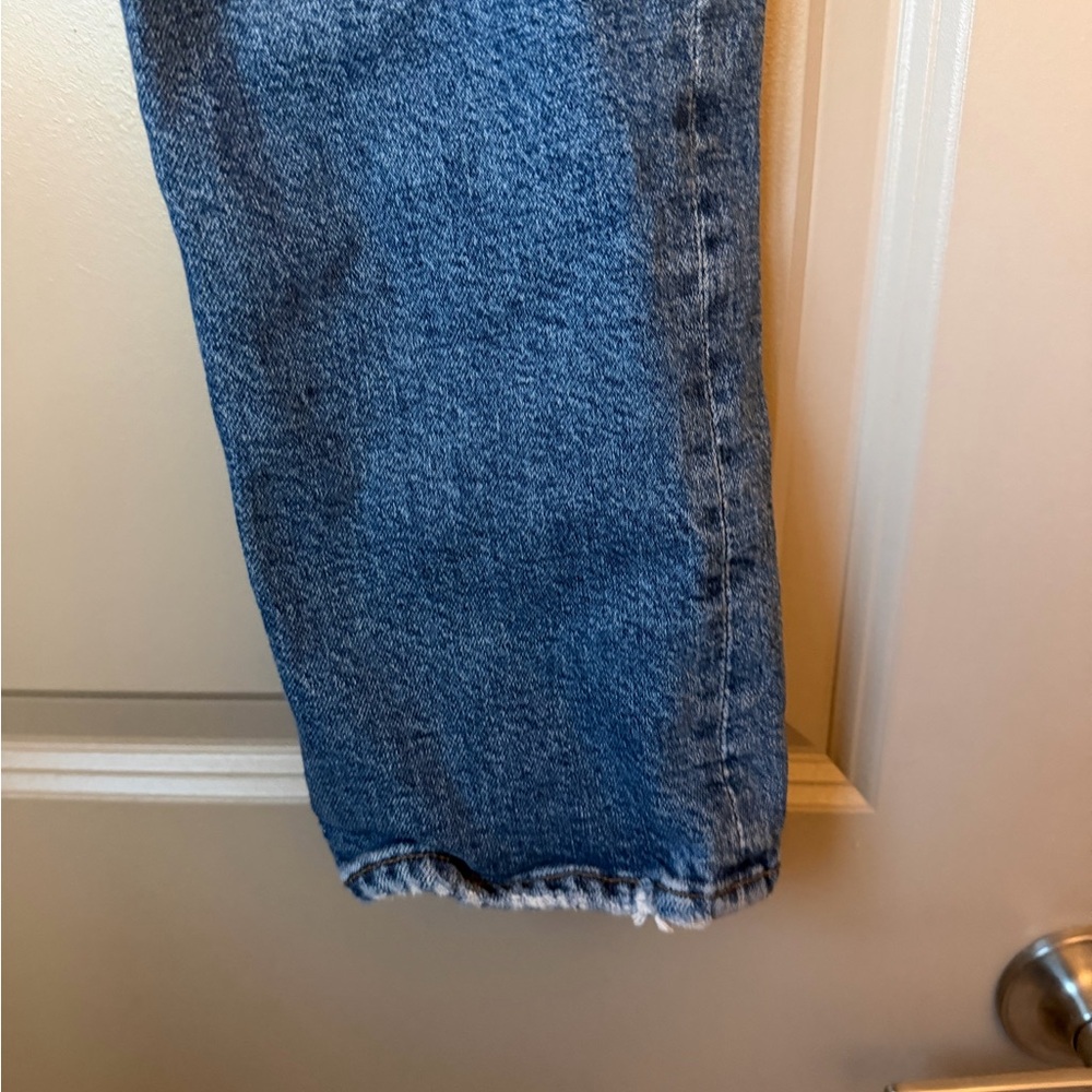 Agolde Riley High Rise Straight Crop Jeans - Frequnecy - Picture 5 of 13